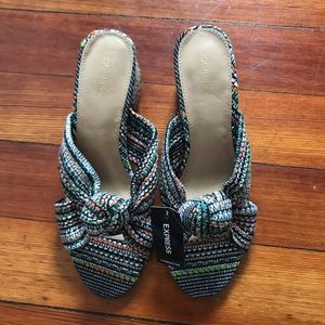 Express Open Woven Mules